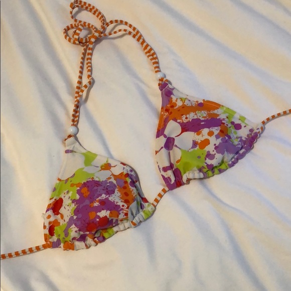reversible triangle bikini top - Picture 3 of 7